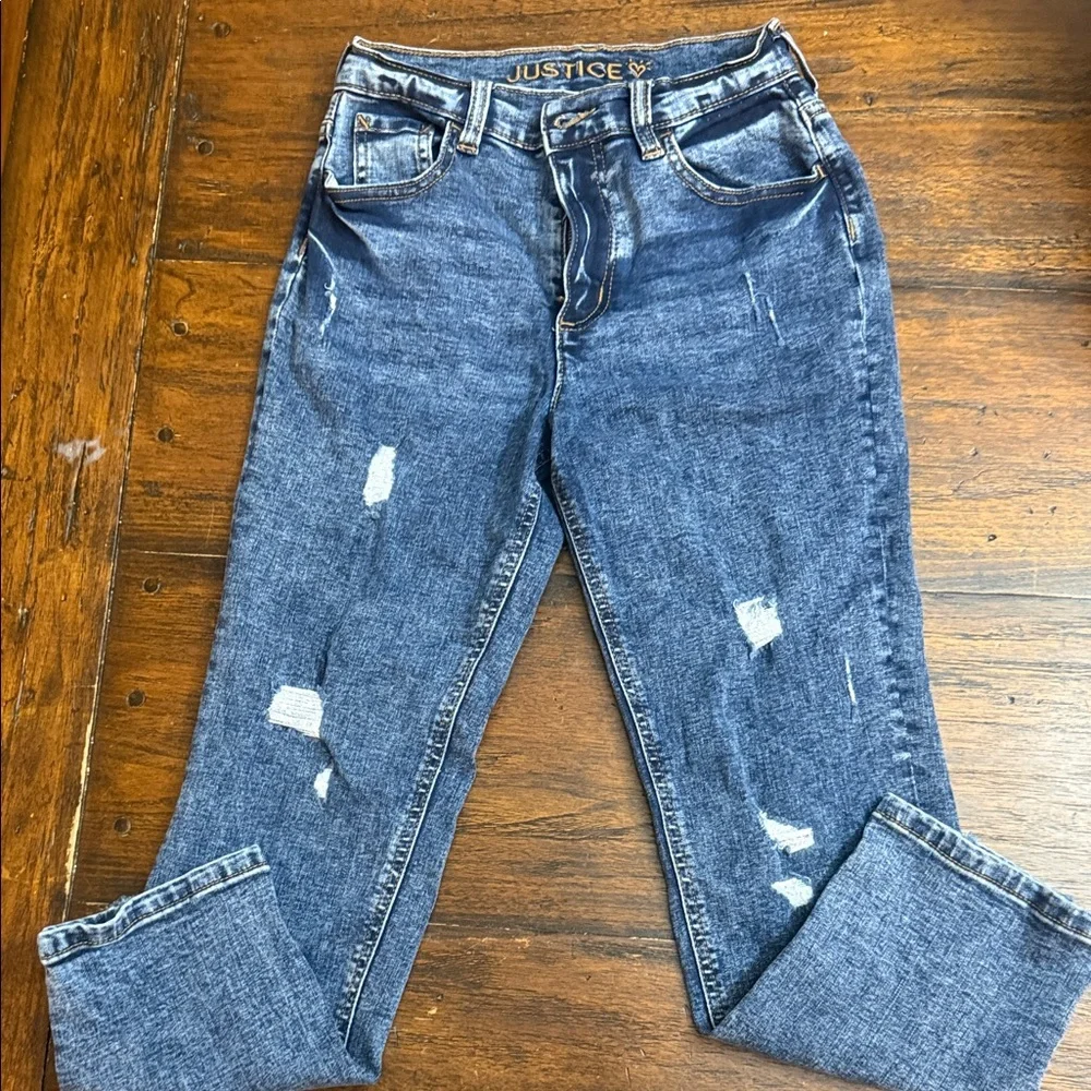 Justice Blue Distressed girls Jeans